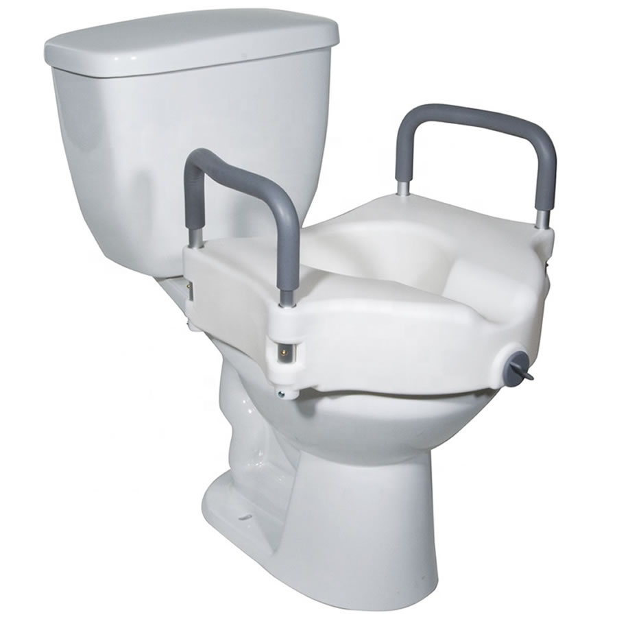Raised Toilet Seat with Handles: image 5