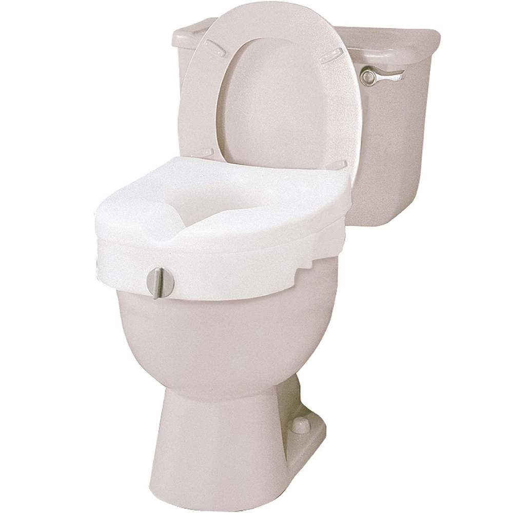 High rise toilet seat without arms